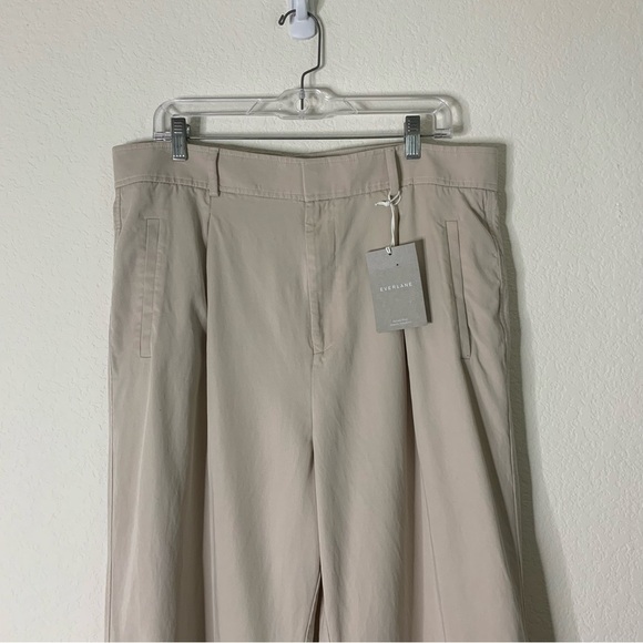 Everlane womens tan sandstone the way high drape pants 16 NWT - Picture 4 of 12